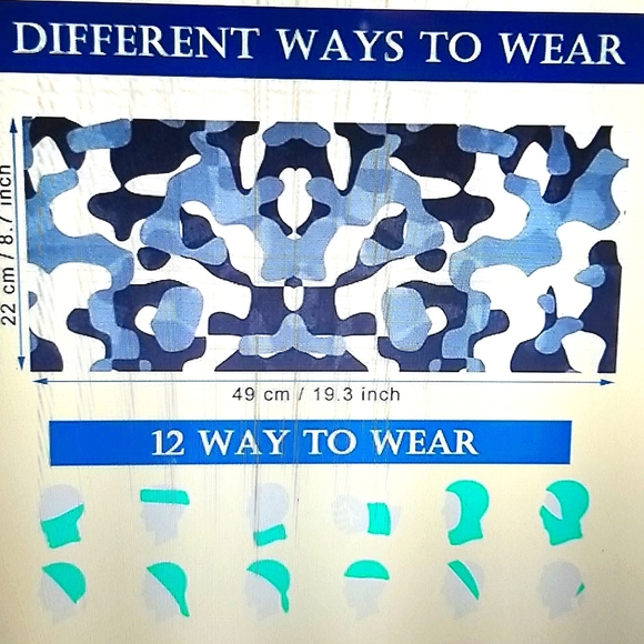 Geyoga Camouflage Bucket Hat and Gaitor - Picture 5 of 6